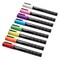 Basics Bullet/Chisel Reversible Tip Chalk Markers, Fine Point, 8-Pack, Bright Colors